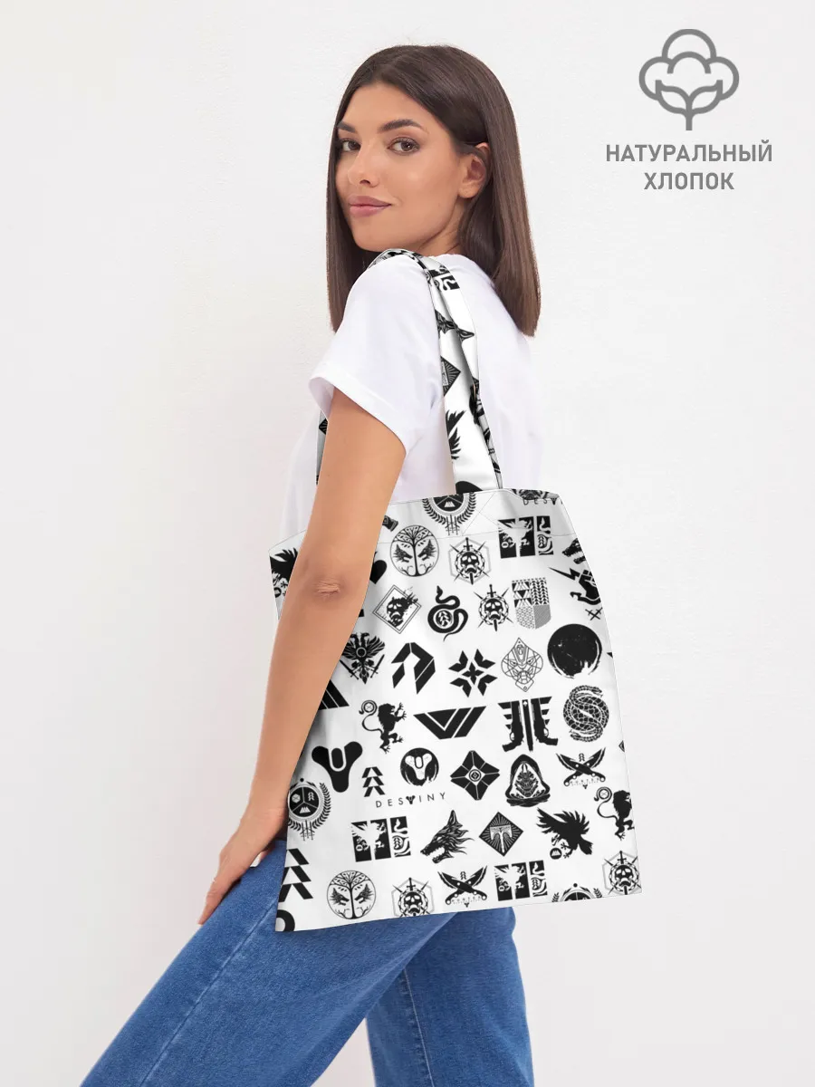 Шоппер база / DESTINY 2 LOGO PATTERN / ДЕСТИНИ