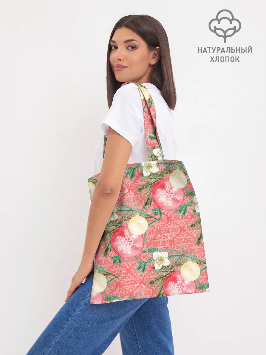 Шоппер база / Новогодние красные шары