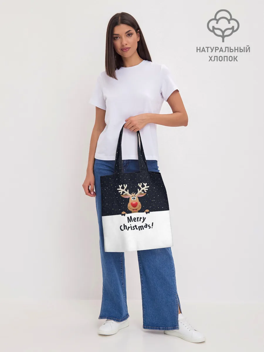 Шоппер база / Новогодний Оленёнок Рудольф