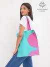 Шоппер база / Розово-голубой градиент