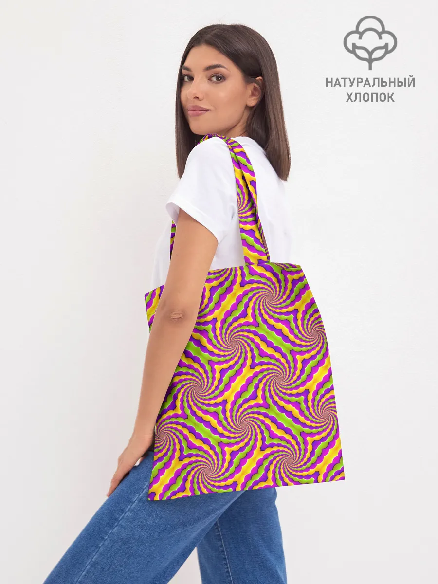 Шоппер база / Красочная иллюзия вращения