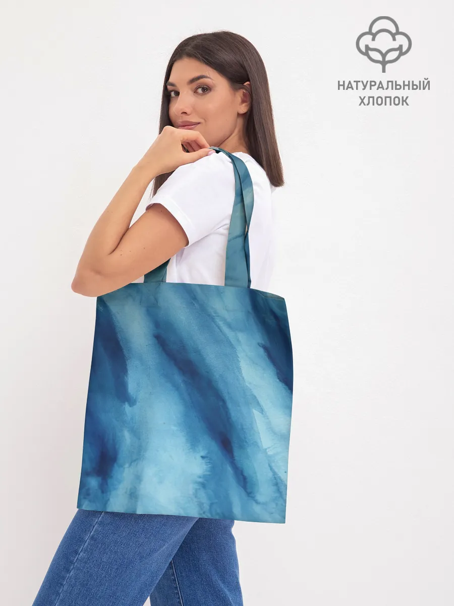 Шоппер база / Голубой мрамор