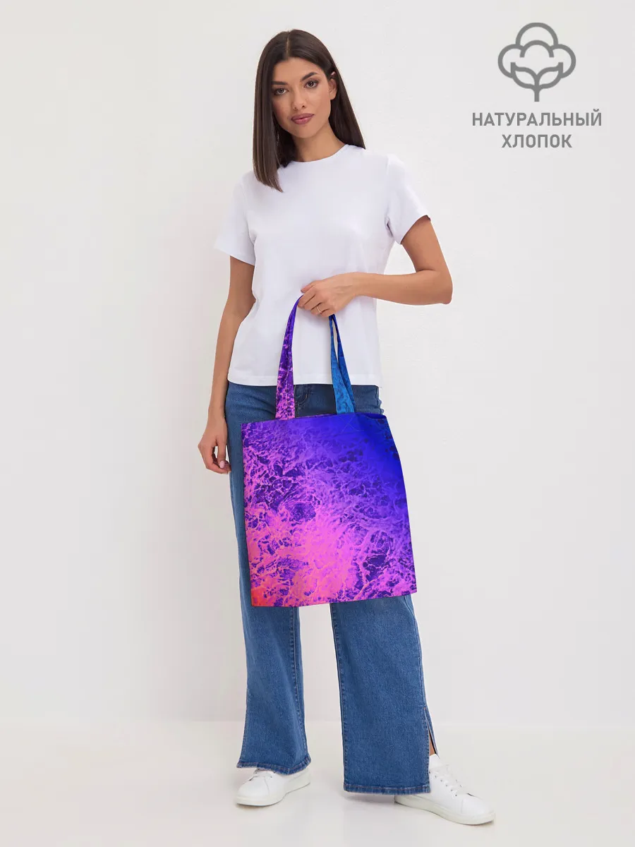Шоппер база / Абстрактный пурпурно-синий
