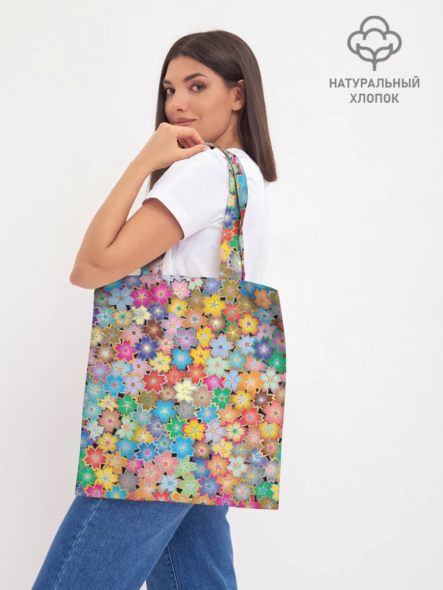 Шоппер база / цветы цветочки