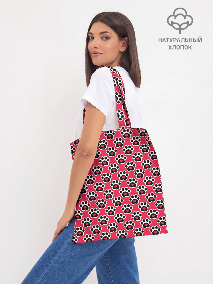 Шоппер база / Следы от Лап с Сердечками