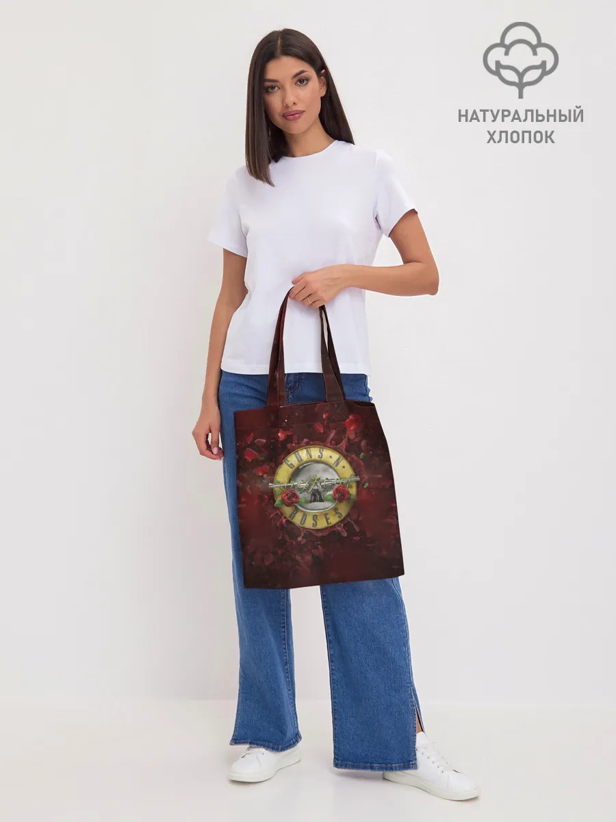 Шоппер база / Лого GNR в розах