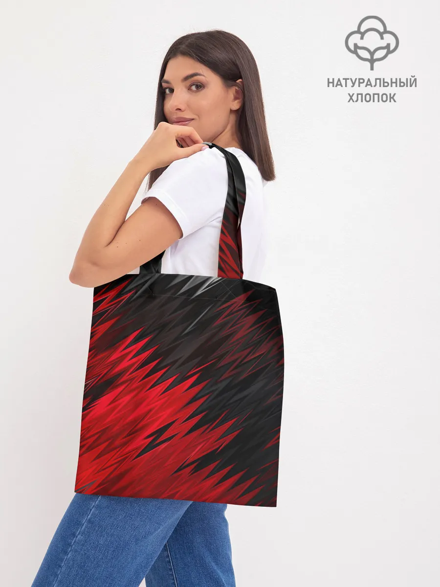 Шоппер база / ЧЁРНО КРАСНЫЕ КРАСКИ | RED BLACK STRIPES