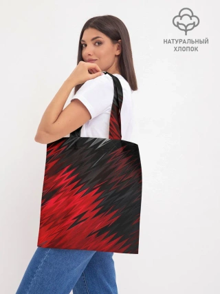 Шоппер база / ЧЁРНО КРАСНЫЕ КРАСКИ | RED BLACK STRIPES