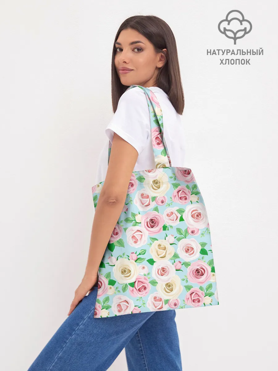 Шоппер база / Цветущее поле роз