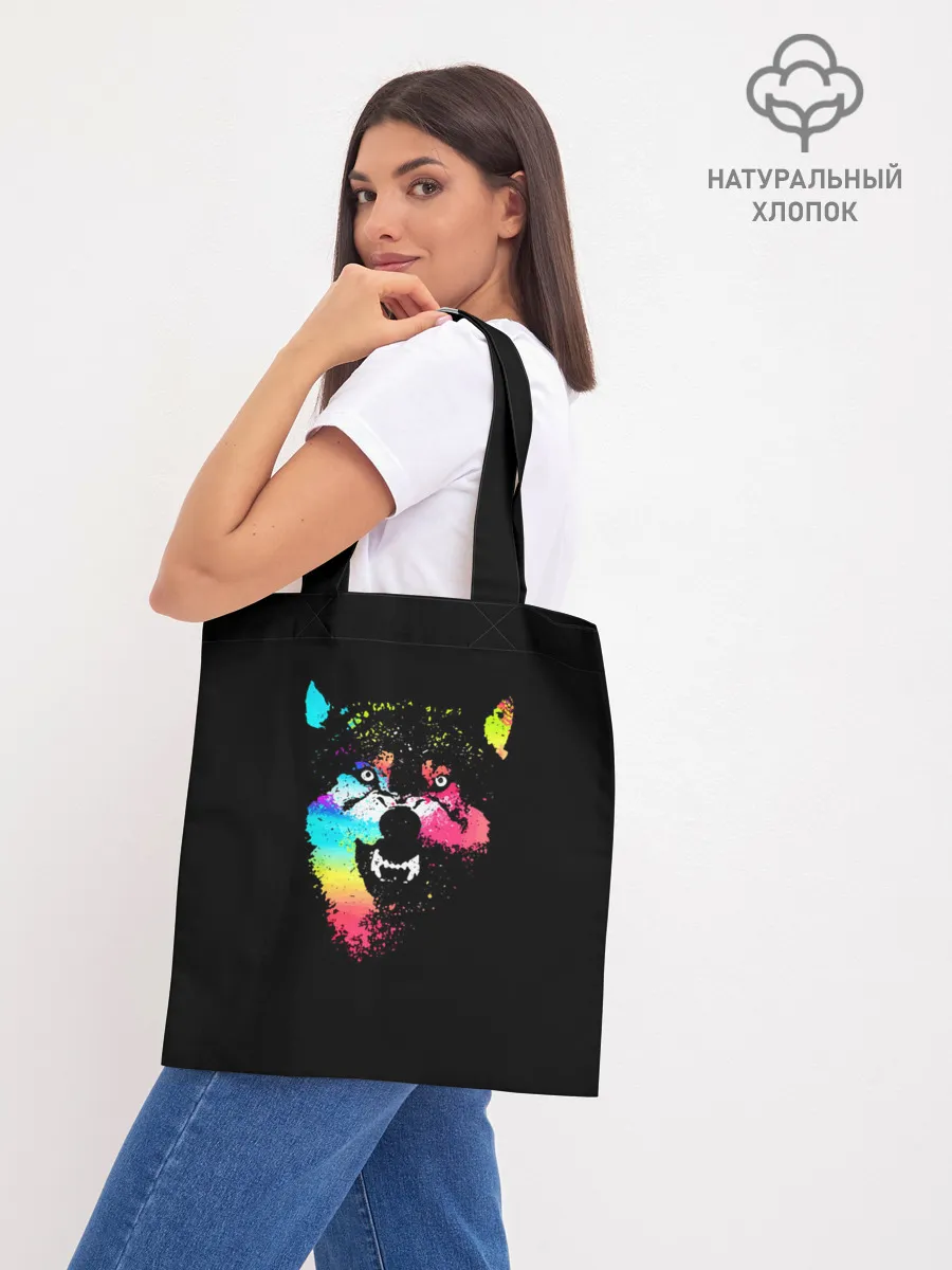 Шоппер база / Неоновый свирепый волк