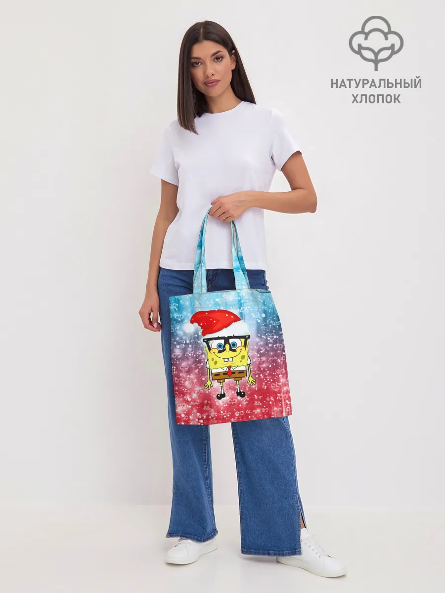 Шоппер база / Новогодний Спанч Боб