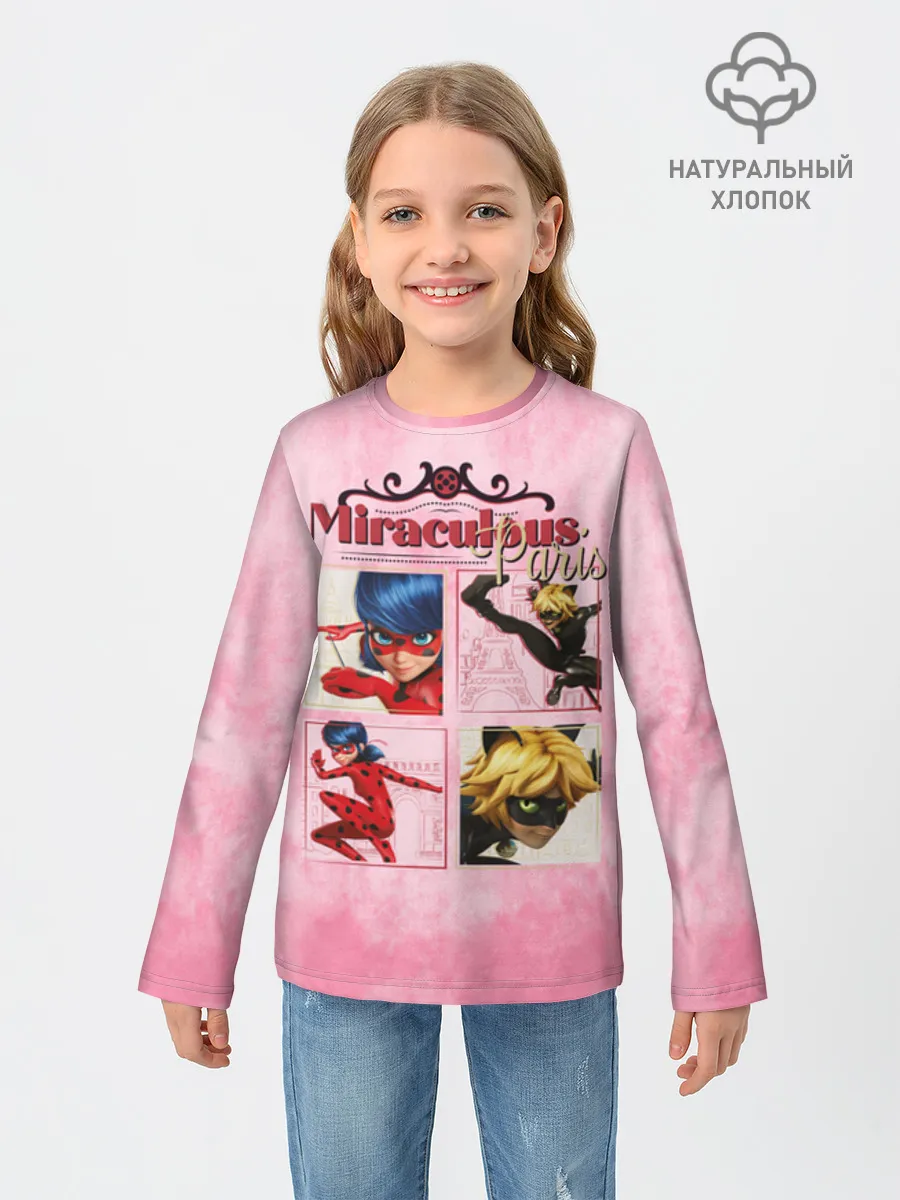 Детский лонгслив хлопок / Герои Парижа