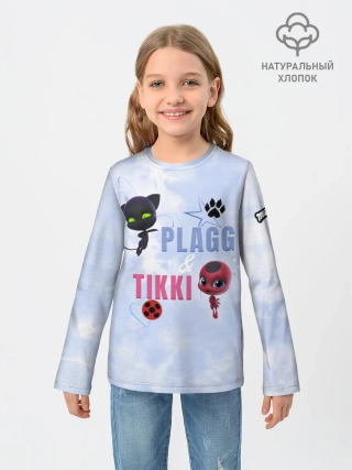 Детский лонгслив хлопок / Плаг и Тикки