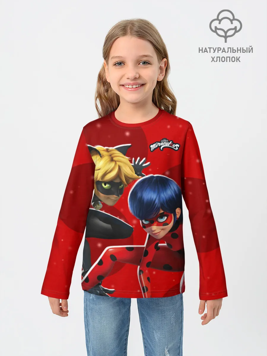 Детский лонгслив хлопок / Супергерои