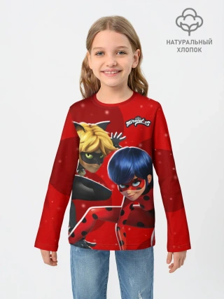 Детский лонгслив хлопок / Супергерои