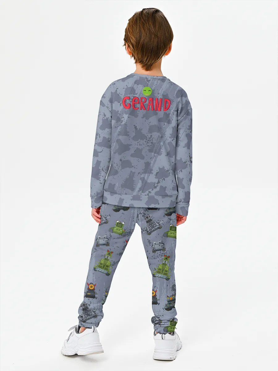 Детский костюм свитшот+штаны / Геранд КВ44