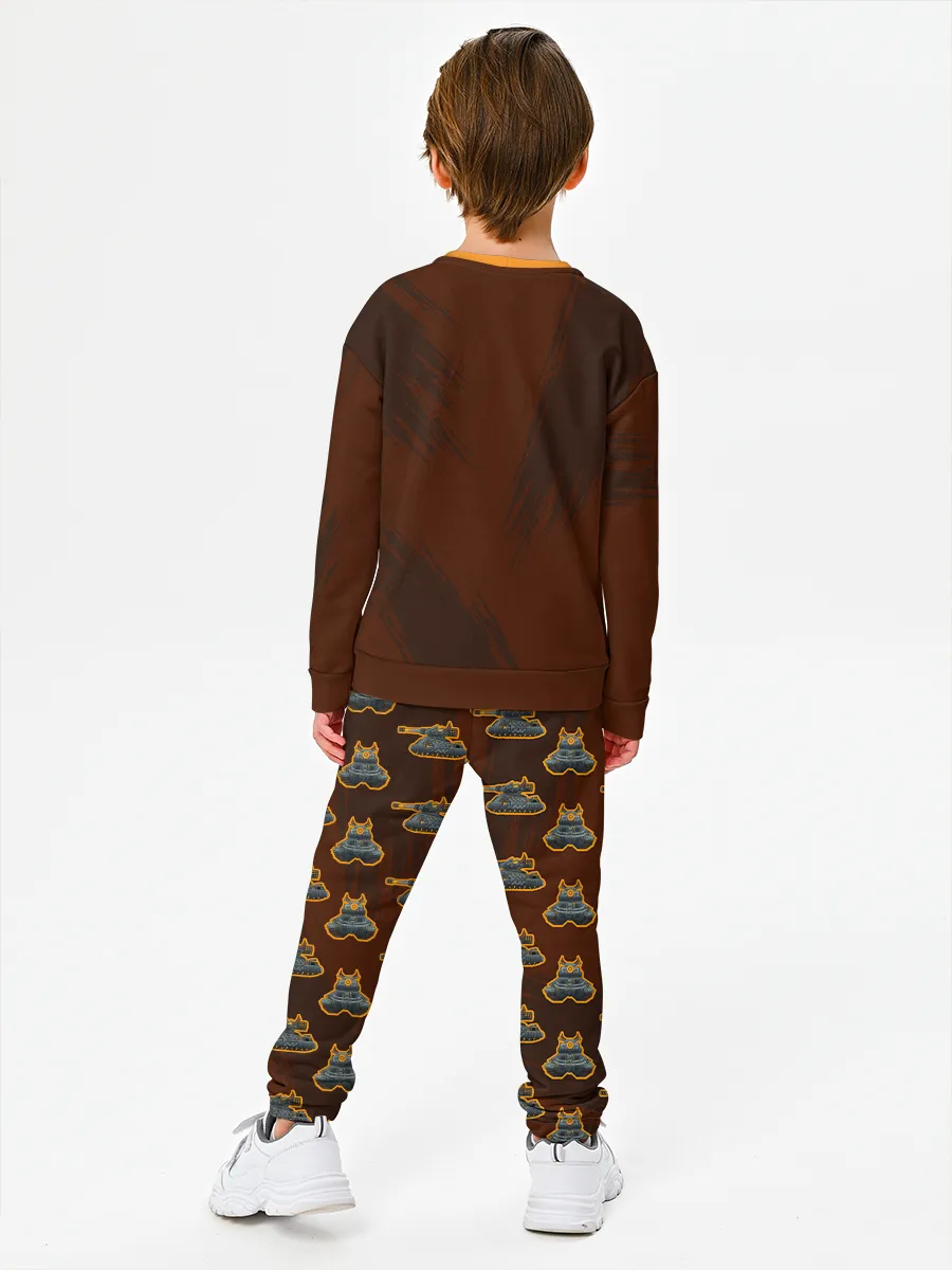 Детский костюм свитшот+штаны / Геранд Brown