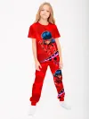 Детская пижама с брюками хлопок / Леди Баг RedBig