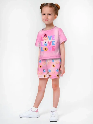 Девочкина пижама с шортами / Love Tikki