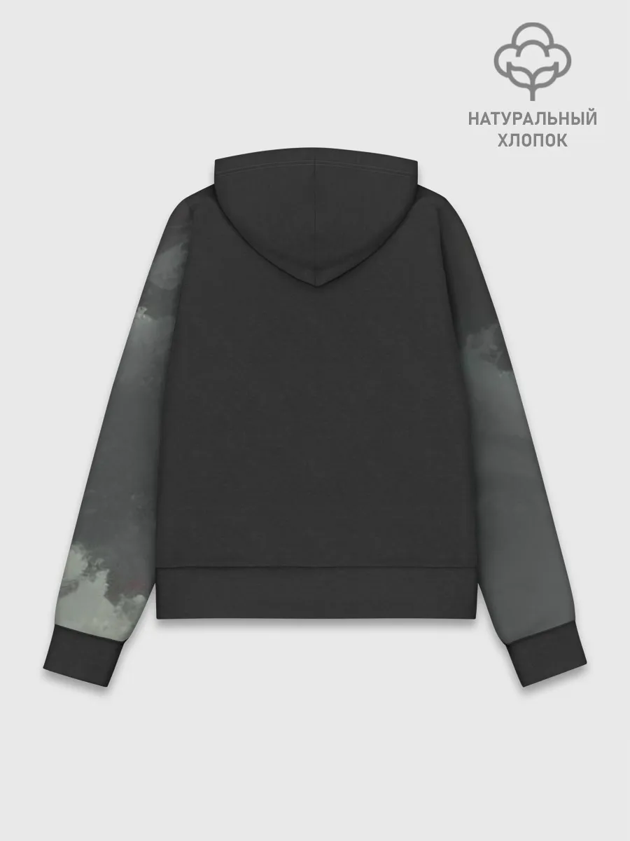 Худи женский база хлопок / Лошадь и угли