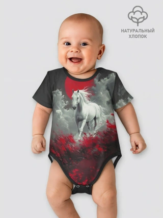 Боди для малышей / Лошадь и угли