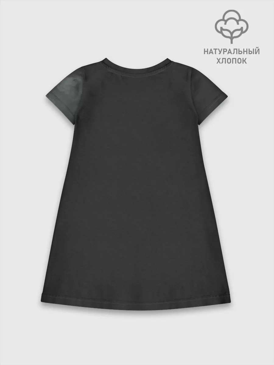 Детское платье хлопок / Лошадь и угли