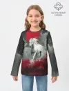 Детский лонгслив хлопок / Лошадь и угли