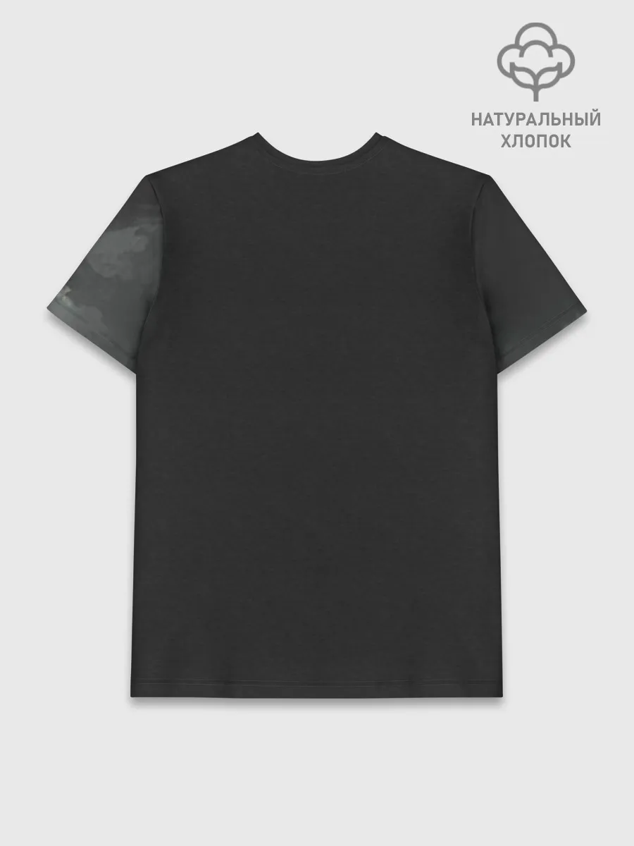 Мужская базовая футболка хлопок / Лошадь и угли