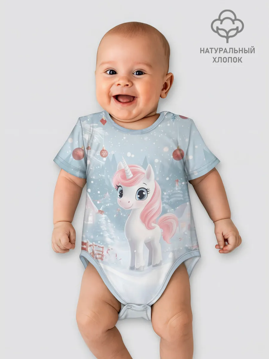 Боди для малышей / Пони Новый год