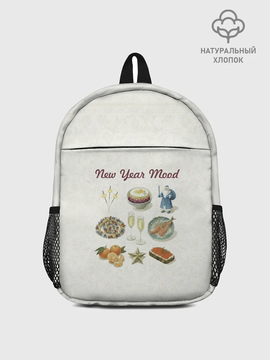 Рюкзак детский джинсовый / Новогодний советский коллаж