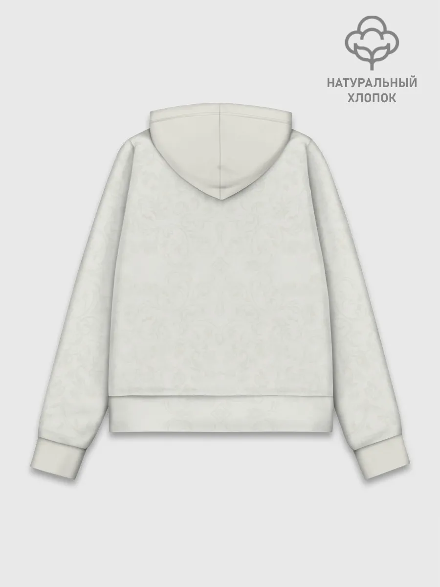 Худи женский база хлопок / Новогодний советский коллаж