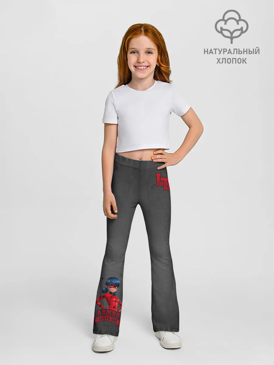 Леггинсы-клеш для девочек / Леди Баг BlackJeans