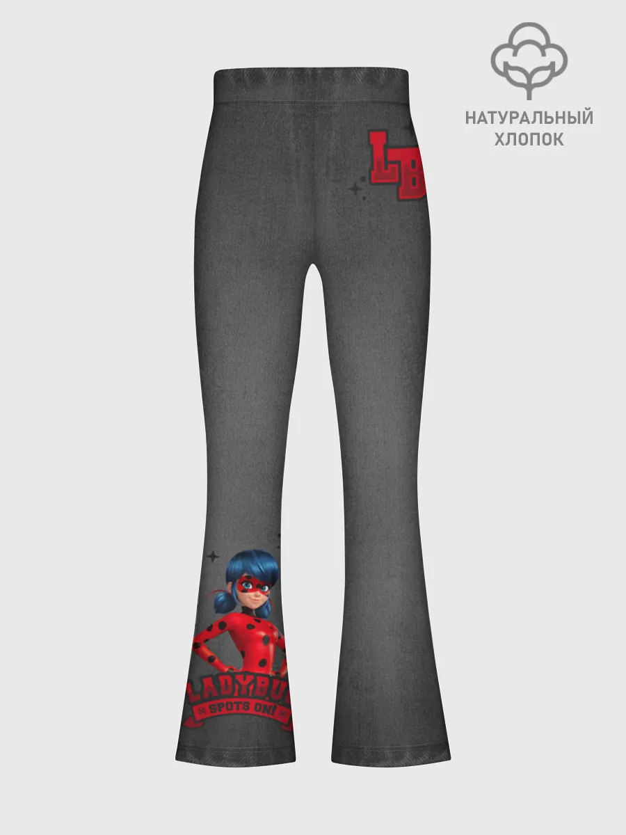 Леггинсы-клеш для девочек / Леди Баг BlackJeans