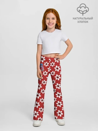 Леггинсы-клеш для девочек / Леди Баг Flower