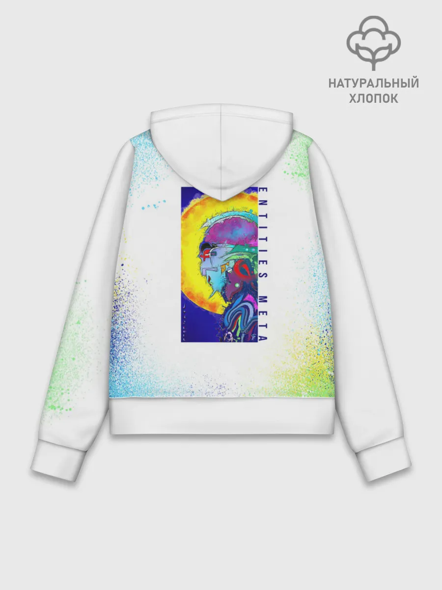 Худи женский база хлопок / 887_Spray