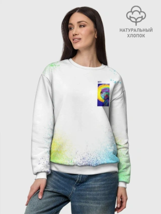 Женский свитшот базовый хлопок / 887_Spray