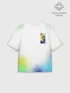 Мужская футболка оверсайз хлопок / 887_Spray