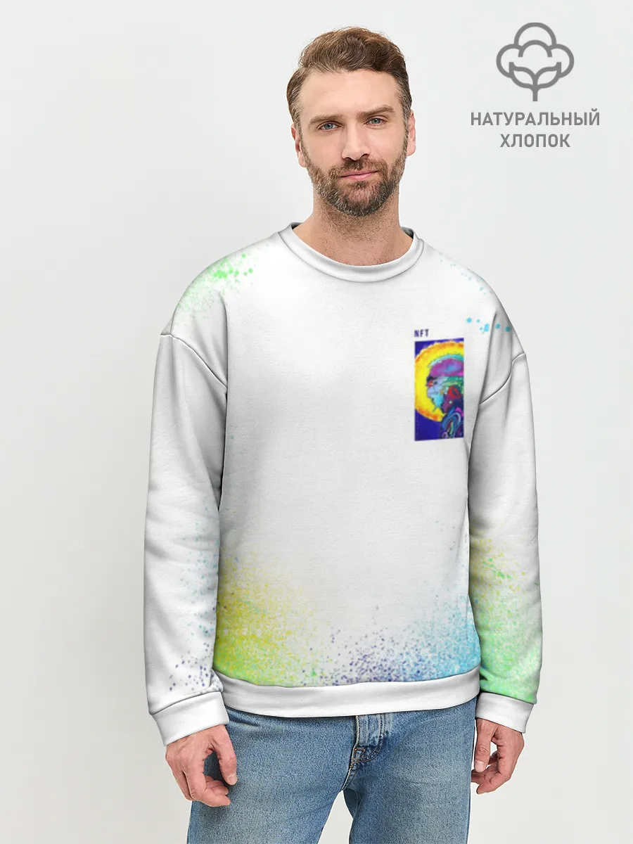 Мужской свитшот база хлопок / 887_Spray