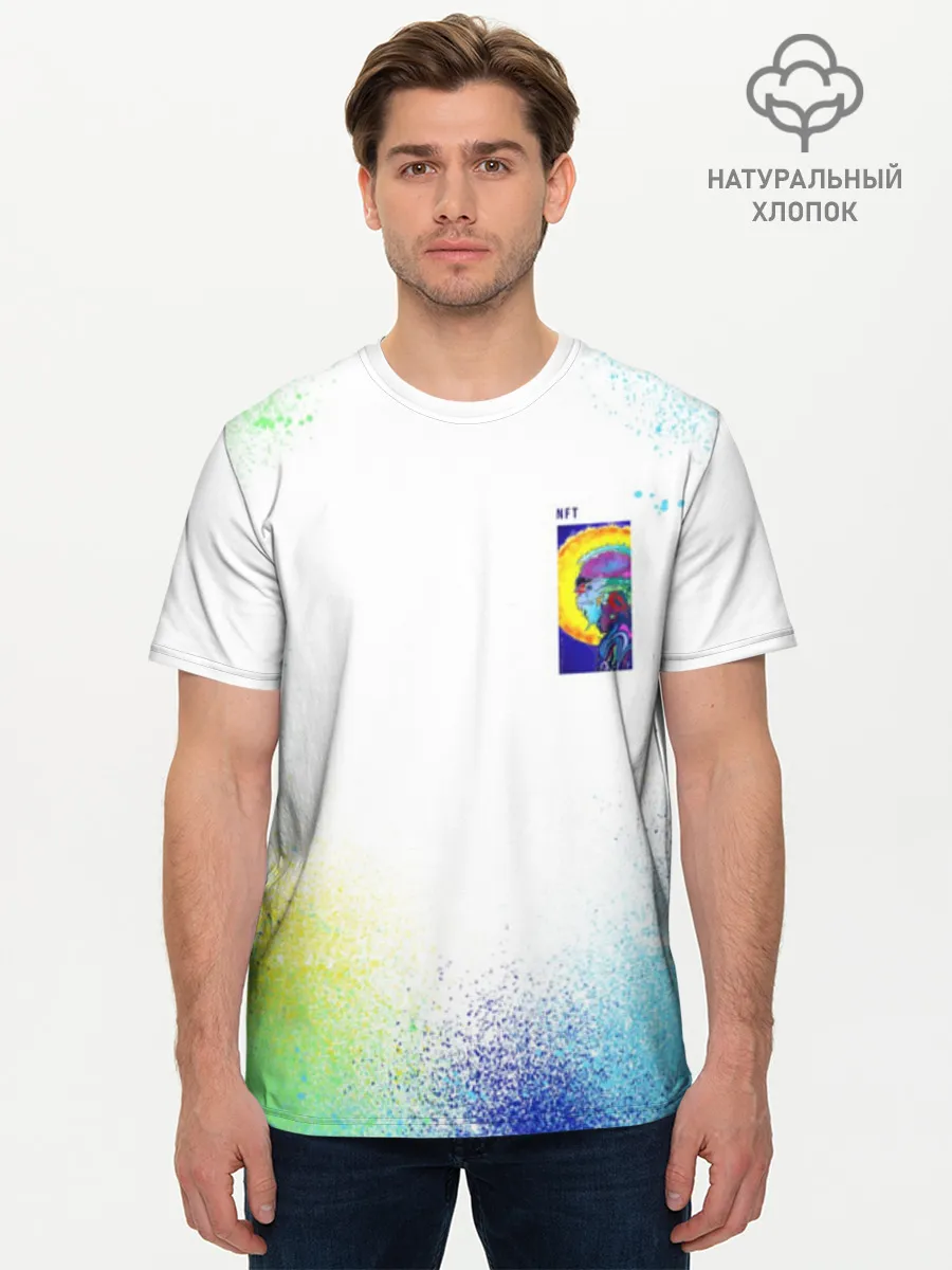 Мужская базовая футболка хлопок / 887_Spray