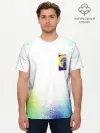 Мужская базовая футболка хлопок / 887_Spray