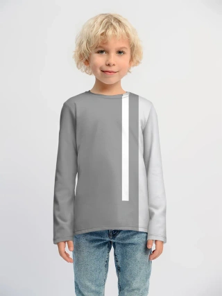 Детский лонгслив хлопок / Cagual White