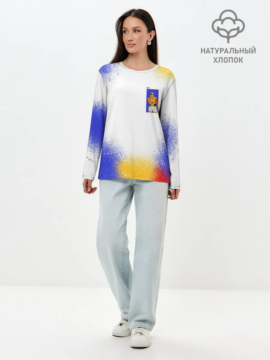 Лонгслив женский. Хлопок / BoxingSpray