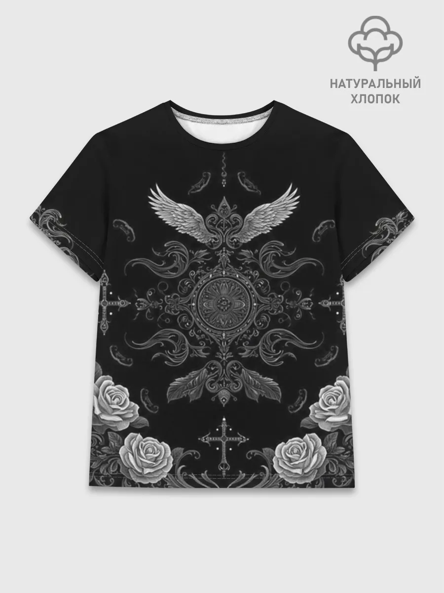 Женская базовая футболка хлопок / GothicBlack