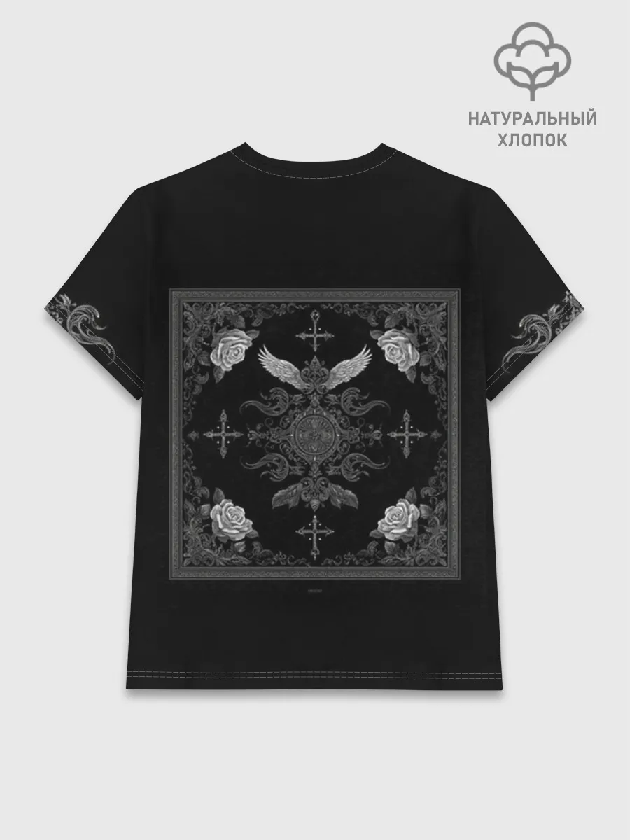 Женская базовая футболка хлопок / GothicBlack