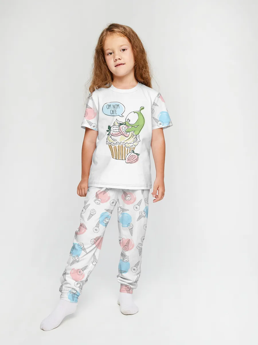 Детская пижама с брюками хлопок / P030_OmIceCream