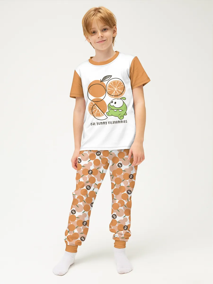 Детская пижама с брюками хлопок / Ам Ням Orange