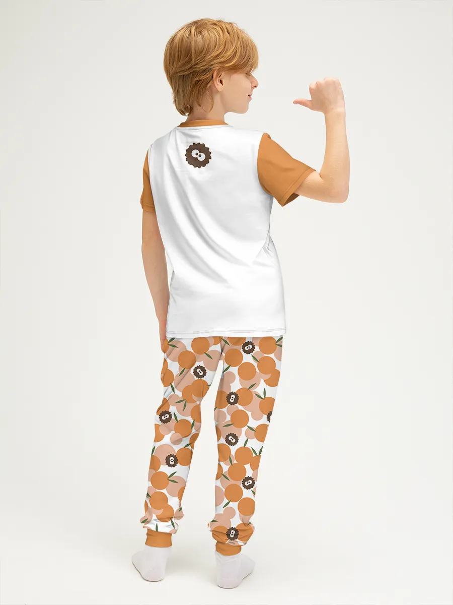 Детская пижама с брюками хлопок / Ам Ням Orange