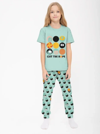 Детская пижама с брюками хлопок / Ам Ням Peas