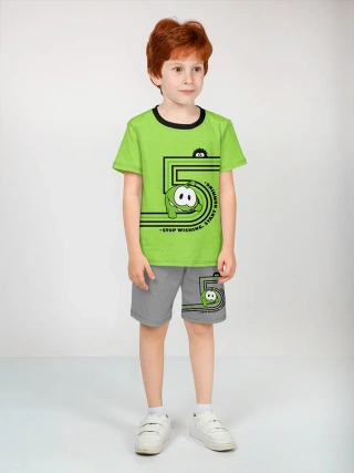 Детская пижама с шортами / Ам Ням ShortGreen