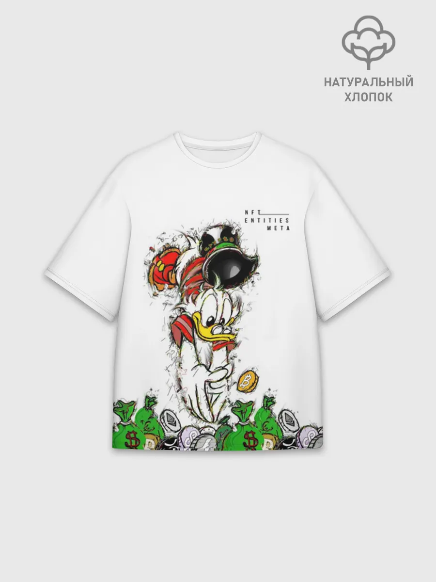 Футболка Мужская оверсайз премиум / Scrooge Money